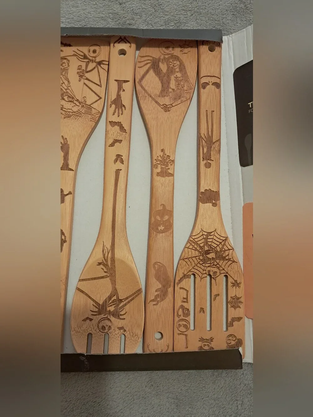 Disney Nightmare Before Christmas Bamboo 6pc Cooking Utensil Set